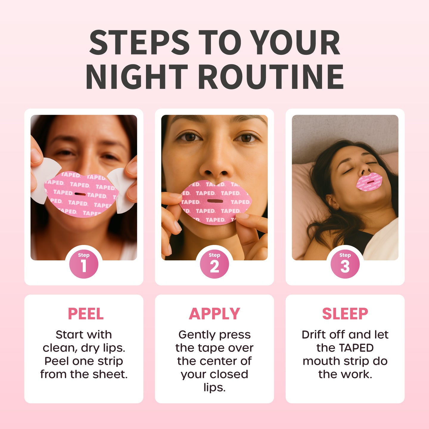 TAPED® – Infused Mouth Tape for Sleep, Skin & Energy